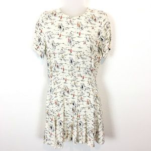 Sessun Beautiful Boat Dress in Cream Size Medium